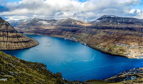 denmark, Lake, Mountains, Clouds, Klaksvik, Faroe, Islands, Nature, Wallpapers Wallpapers HD ...