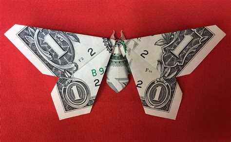 Dollar Bill Origami Simple BUTTERFLY 3D Sculpture Money | Etsy