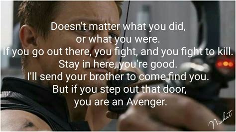 #YouAreAnAvenger #ClintBarton #Hawkeye | Marvel quotes, Motivational pictures, Clint barton