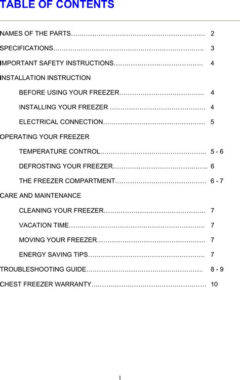 Magic Chef Mccf7Wbx Owners Manual For Chest Freezer _English_ 4.30.08 _confirmed_