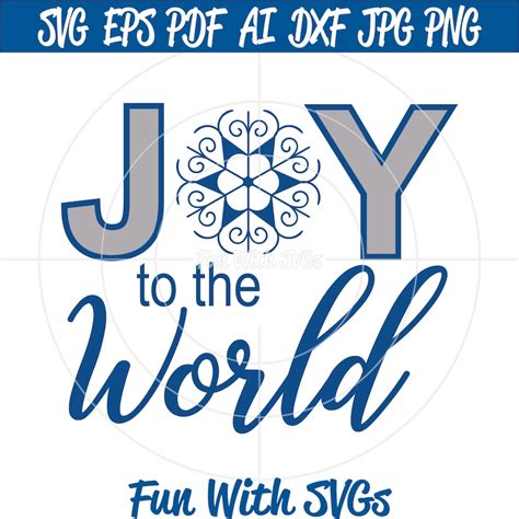 Joy to the World SVG File Christmas SVG Files Christmas - Etsy