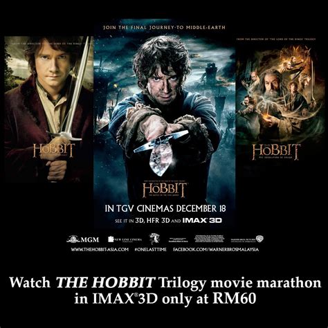 The Hobbit Trilogy IMAX 3D Movie Marathon @ TGV - I Blog My Way