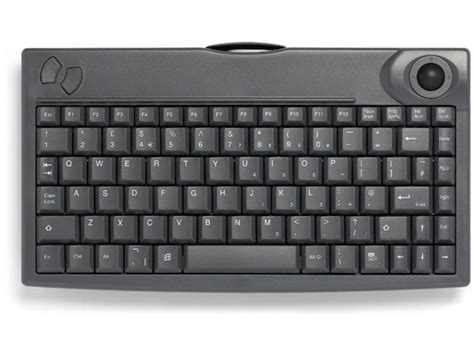 Mini keyboard, Wireless, Black, PS/2 with built in Trackball : KBC-1525WTB : The Keyboard Company