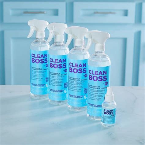 CleanBoss Multi-Surface Disinfectant & Cleaner (4 Pack) | Cleaning, Antimicrobial, Glazed tiles