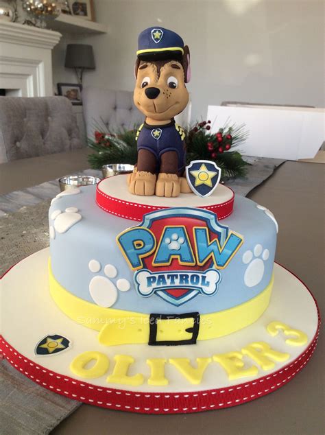 Chase Paw Patrol 2 Tier Cake Paw Patrol Chase Cake Pa - vrogue.co