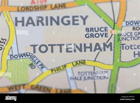 London borough of Tottenham location map Stock Photo - Alamy