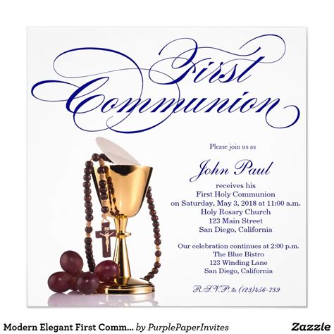 Pin on Popular First Communion Invitations