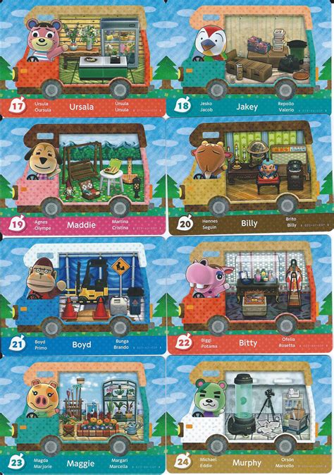 Scans of All 50 New Animal Crossing: New Leaf amiibo Cards | Mon Amiibo.com