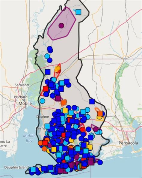 WKRG | OUTAGES: More than 331K without power along coastal counties ...