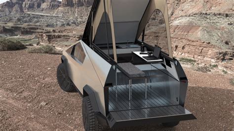 The Cheapest Tesla Cybertruck Camper Concept Yet Is A $24,000 Truck Cap ...