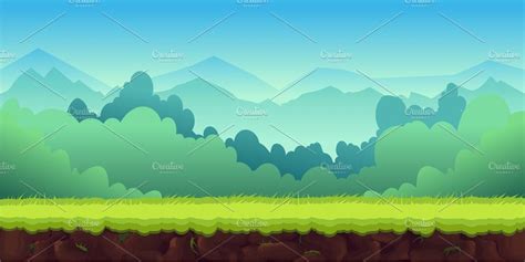 Cartoon Game Background | Background Graphics ~ Creative Market