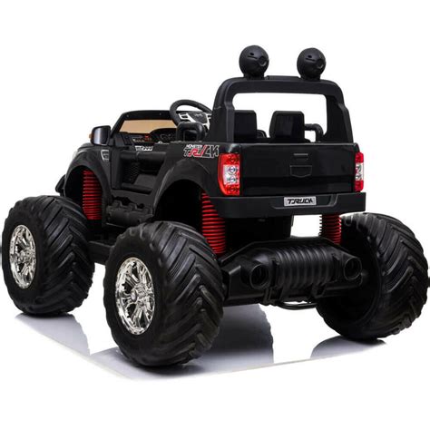 Monster Truck Kids Best 12V Ride-On Two-Seater w/ Parent Remote, MP3 ...