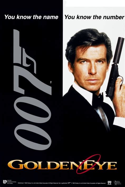 Goldeneye Movie Poster James Bond Reprint Art decor 27inx40in 27x40 ...