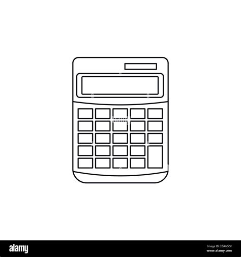 Calculator icon in outline style Stock Vector Image & Art - Alamy