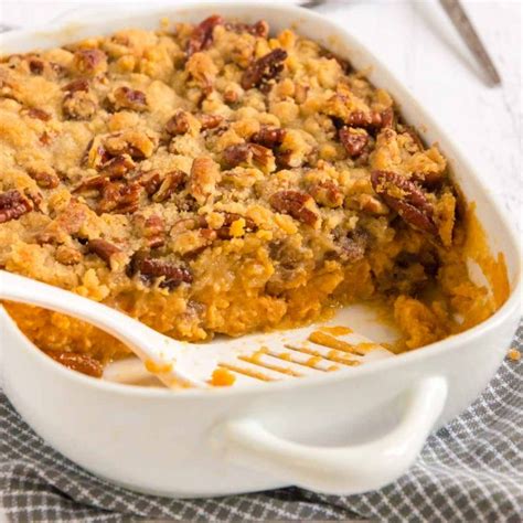 Sweet Potato Casserole with Canned Yams - West Via Midwest