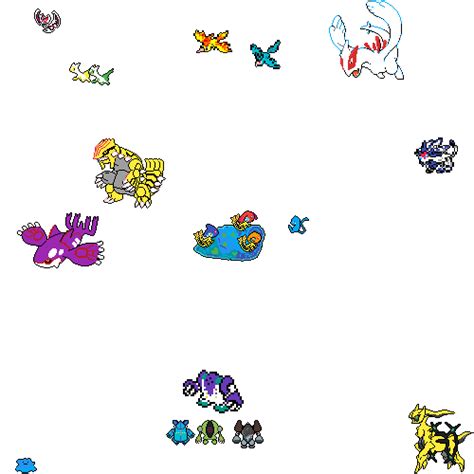 Shiny Legendary Pokemon Sprites