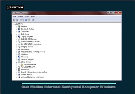 Melihat Konfigurasi Komputer Dan Informasi Lain Di Windows