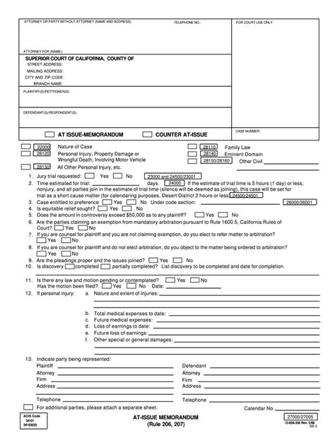 San Bernardino Superior Court Fillable Form 16778 - Printable Forms Free Online