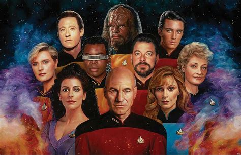 TNG Crew | Star trek art, Star trek merchandise, Watch star trek