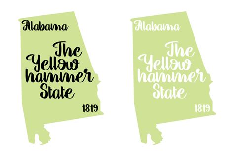 Alabama - State Nickname & ESTD Year - 2 Files - SVG PNG EPS By Studio 26 Design Co | TheHungryJPEG