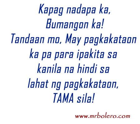 Patama Quotes : Tagalog Inspirational Quotes