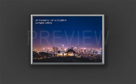 Los Angeles Skyline Wallpaper Poster - Etsy