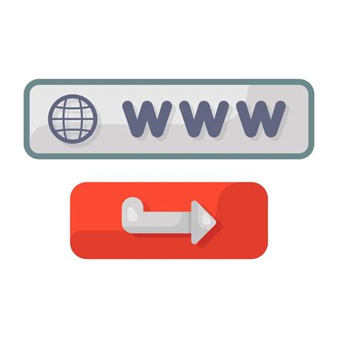 Modern flat icon of domain, web address 6742281 Vector Art at Vecteezy