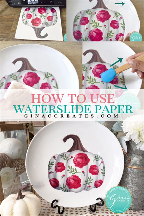 How to use Water-slide Decal Paper – Gina C. Creates