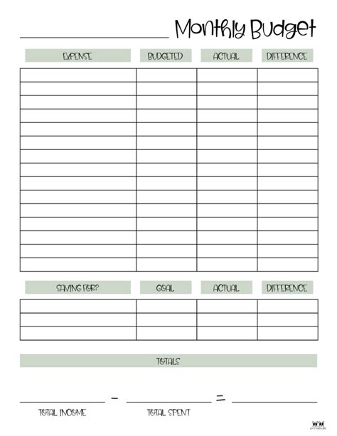 2023 Free Printable Monthly Budget Planner Cute Freebies For You | Porn ...