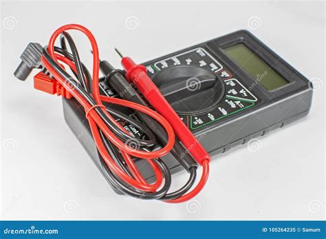 Digital Multimeter and Probes Macro Stock Image - Image of electronic ...