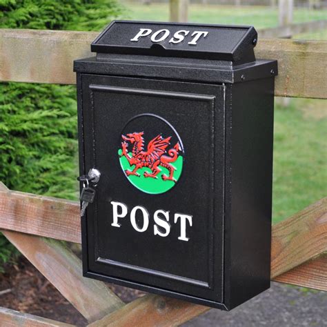 Welsh Dragon Wall Mounted Post Box Wall Mounted Post Boxes | Gate ...