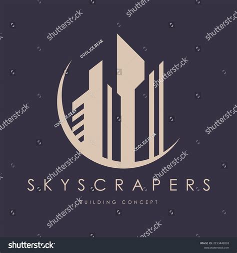 Skyscraper Logo Design Concept Vector Building Stock Vector (Royalty ...