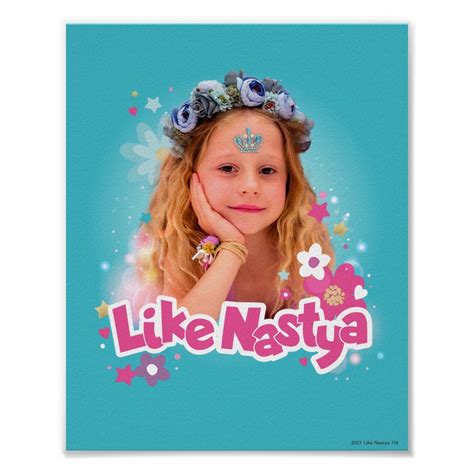 Like Nastya Floral Blue Graphic Poster | Zazzle | Graphic poster, Graphic, Floral