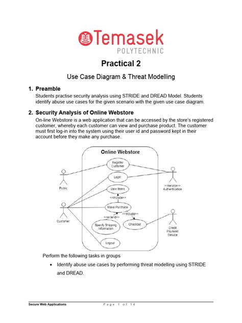 Lab2 Use Case Diagram & Threat Modelling | PDF | World Wide Web | Internet & Web