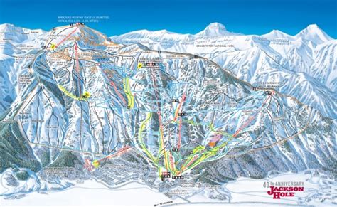 Jackson Hole Ski Trail Map - Teton Village WY • mappery