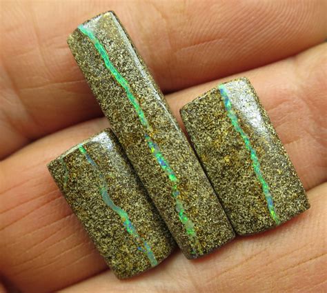 30cts, BOULDER OPAL~SET OF 3.