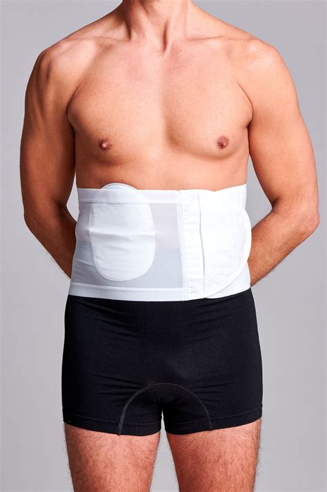 Unisex Anti Roll Mesh Ostomy Hernia Support Belt 20cm#N#– CUI Wear