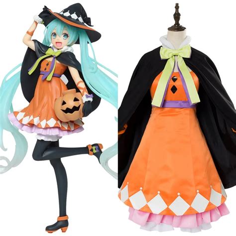 Vocaloid Hatsune Miku Cosplay Costume Halloween Version Carnival Costumes For Women Girls Custom ...