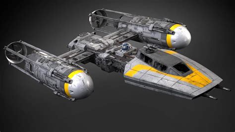 Star Wars Y-Wing 3D Model by SQUIR