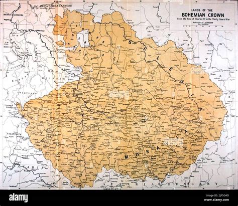 The Hussite wars, by the Count Lützow - map Stock Photo - Alamy