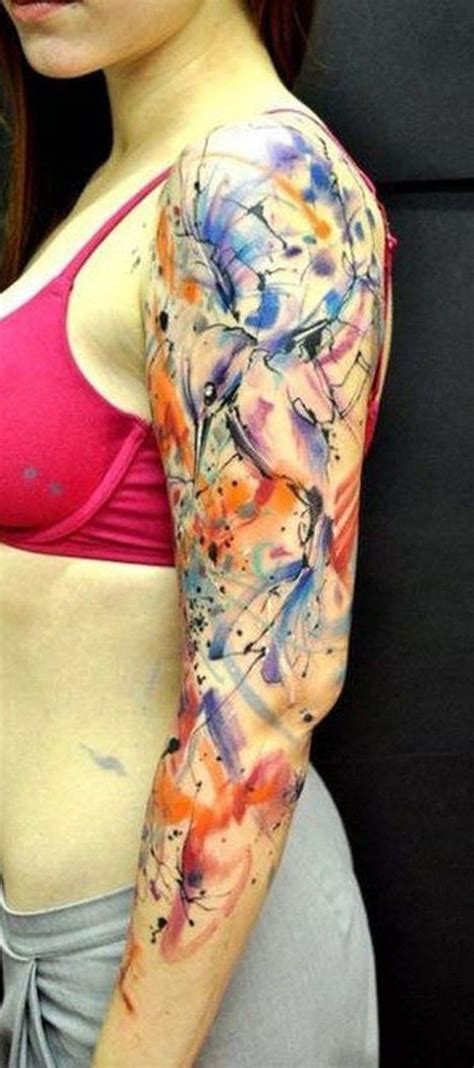 Watercolor tattoo - flying bird watercolor tattoo on arm for girls ...