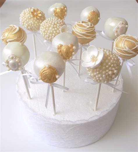 glamorous | Elegant cake pops, Cake pop designs, Wedding cake pops