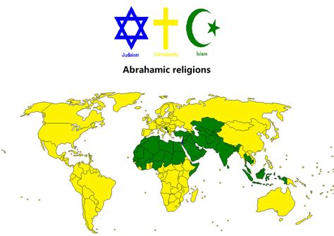 World Map of Abrahamic religions (AU) by Catholic-Ronin on DeviantArt