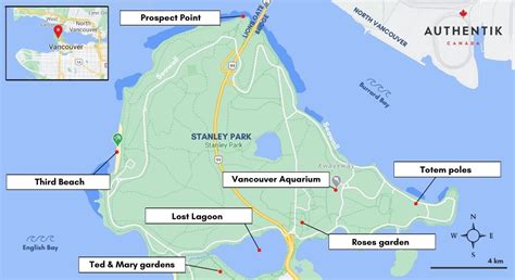 Stanley Park Vancouver Map