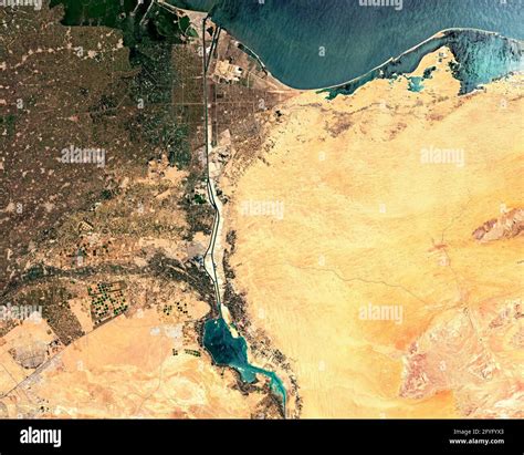 Map of the suez canal hi-res stock photography and images - Alamy