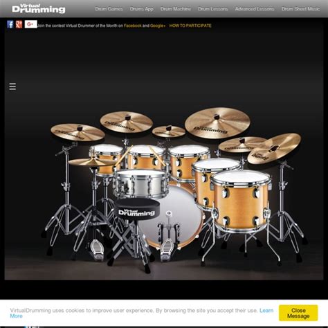 Drumming Game - Virtual Drumming: drum lessons free, latin jazz, pc keyboard games, pedal kick ...