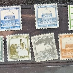 Vintage Palestine Stamps 1918-1921 - Etsy