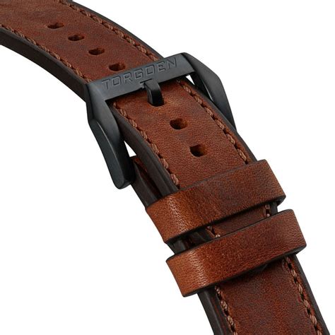 Vintage Leather Strap | 24mm Black Buckle – Torgoen