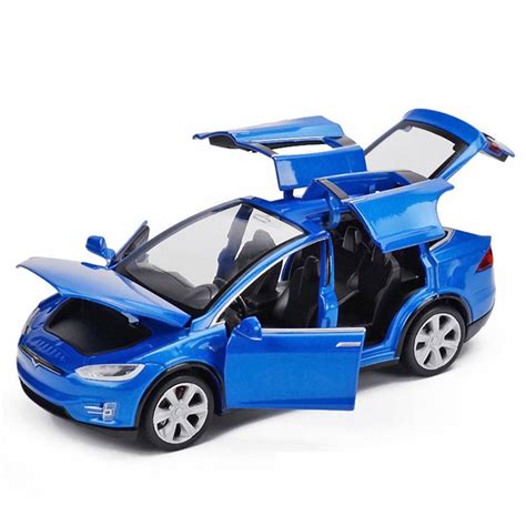 Diecast Toy 1:32 Scale Alloy Cars for Tesla Toy Model SUV Car Sound & Light Toy Kids Toys ...