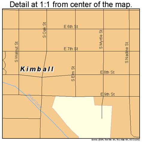 Kimball Nebraska Street Map 3125475